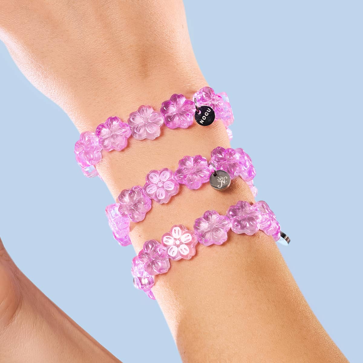 Glockenblume | Feenglas-Armband